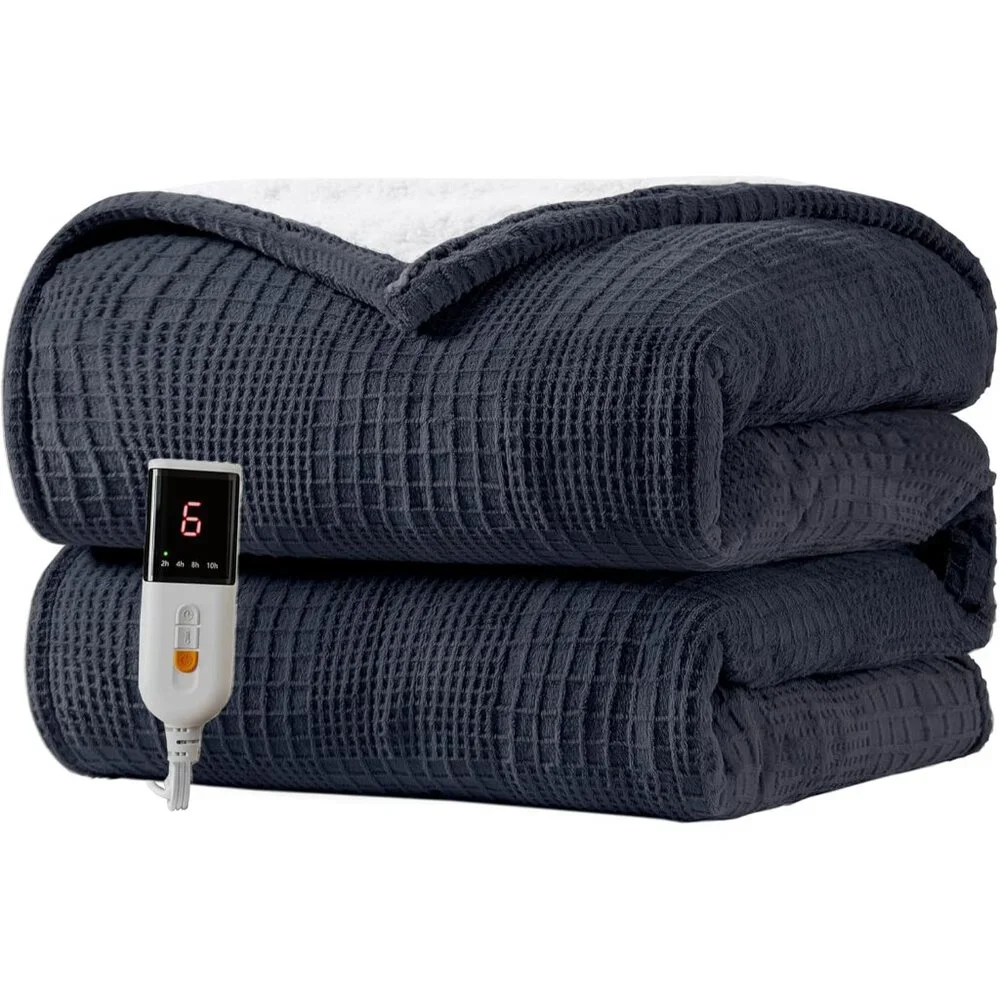Heated Blanket Electric Blanket Throw 50''X60''-Heating Blanket with 9 Heat Sett - Picture 1 of 7